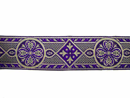 Wholesale Royal Brocade - Purple and Gold, 9 meters