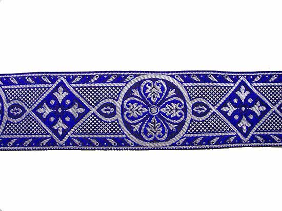 Wholesale Royal Brocade - Royal and Silver, 9 meters