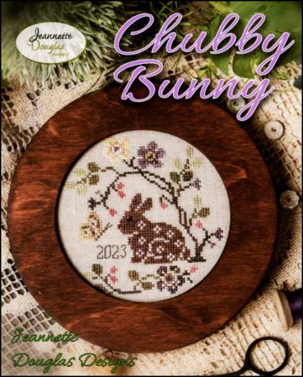 Chubby Bunny Cross Stitch Pattern by Jeannette Douglas Designs