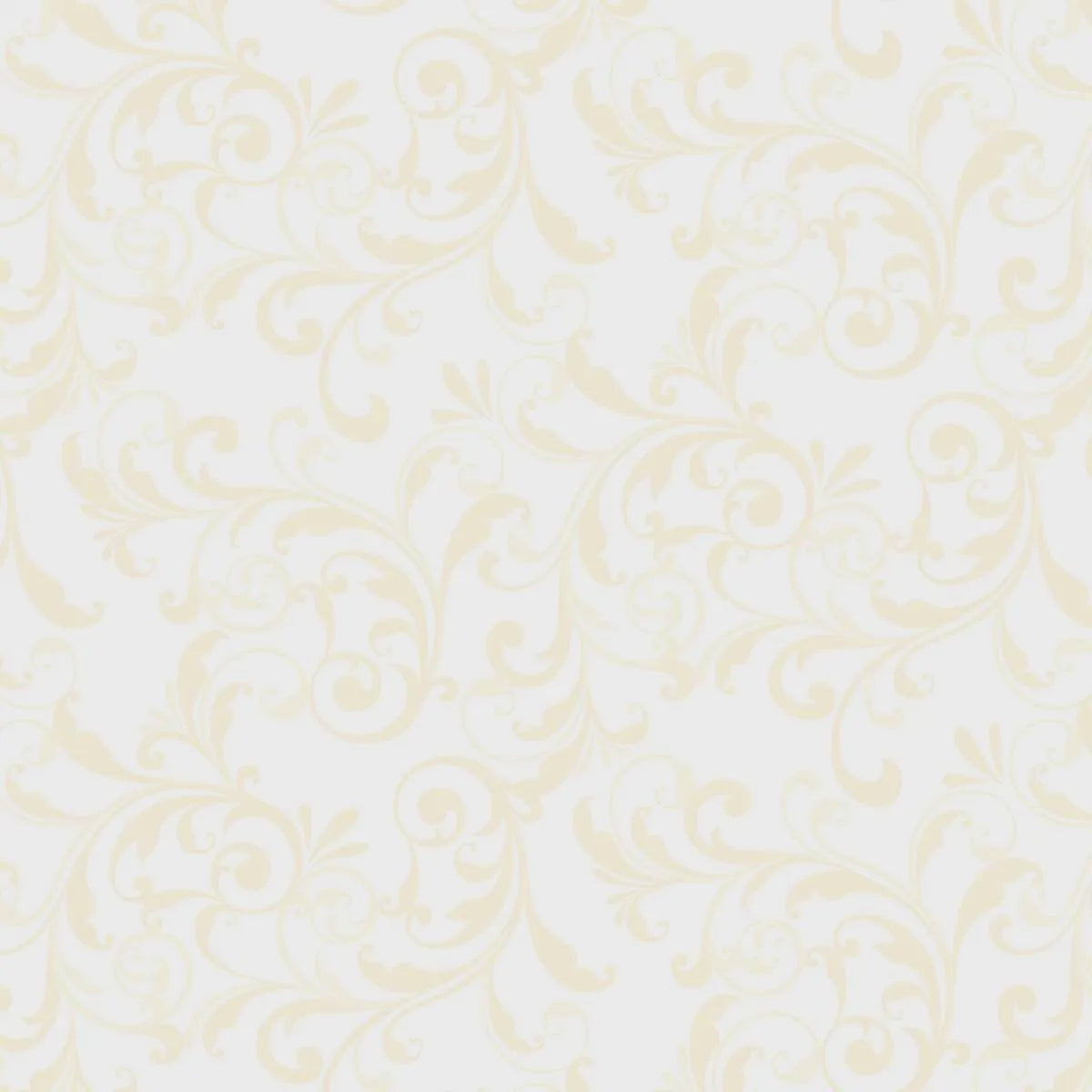 Holiday Feather & Flourish Scroll Cream fabric | 9266-44 Cream