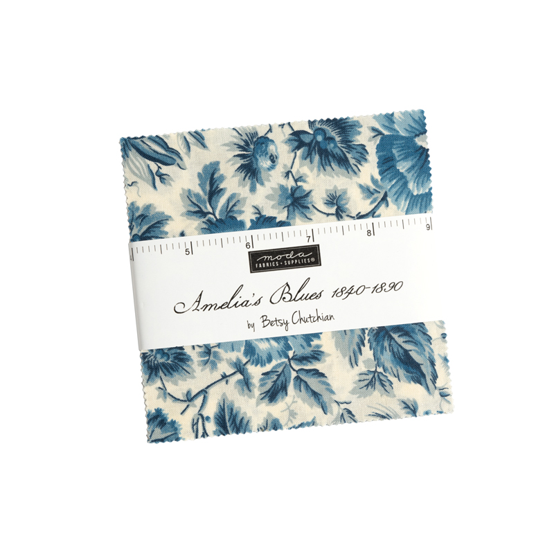 Amelia's Blues 5" Square Charms Moda Betsy Chutchian