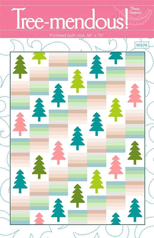 A Christmas Carol Tree-mendous! 53" x72'' Quilting Pattern Wendy Sheppard WS-74