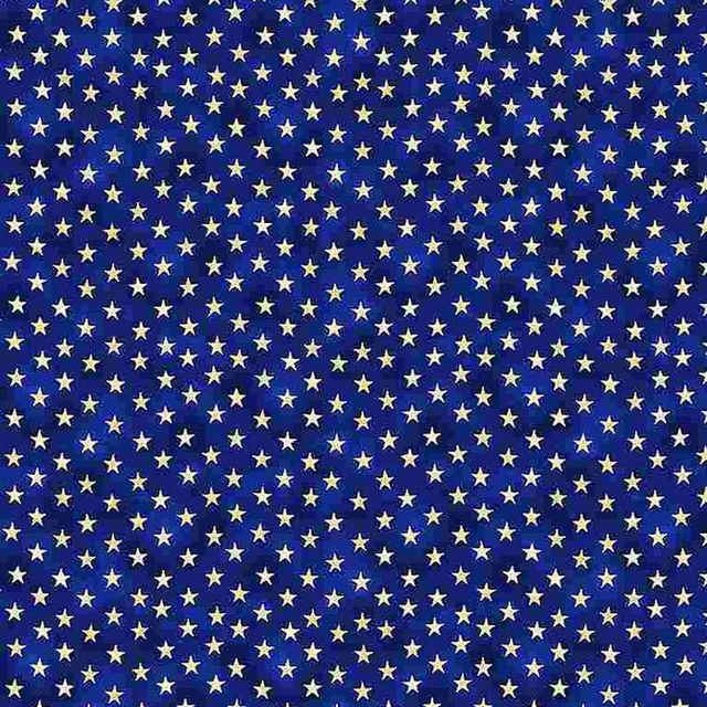 American Freedom USA Patriotic White Stars Blue Timeless Treasures Cotton Fabric TT-C8324-Blue