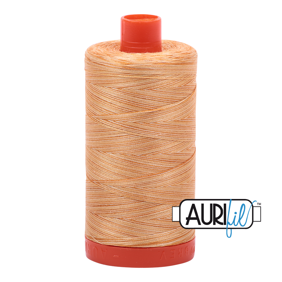 Aurifil 50 wt Cotton Thread - Crème Brule 4150 (Variegated) - 1422 yds