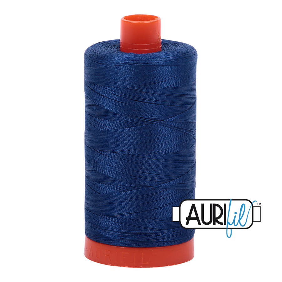 Aurifil 50 wt Cotton Thread - Dark Delft Blue 2780 - 1422 yds