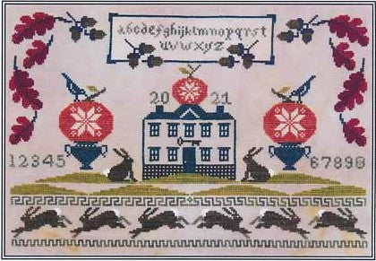 Autumn at Bunny Hill Manor Cross Stitch Pattern by Artful Offerings™