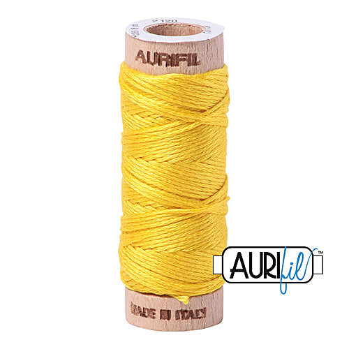 Aurifil Mako Cotton 6-Strand Floss 16 m (18 yd.) spool - 2120 Canary