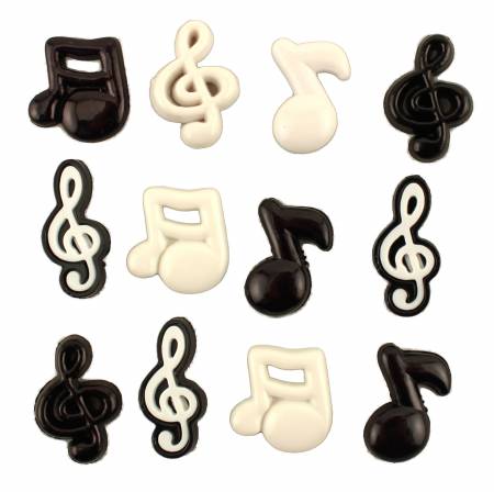 Music Notes Buttons bg4279