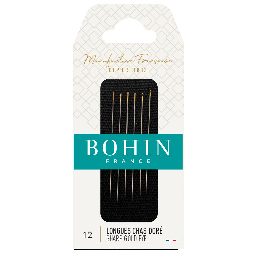 Bohin (Costume Repair) Sharps Gold Eye Needle Size 12 (6Pkg)