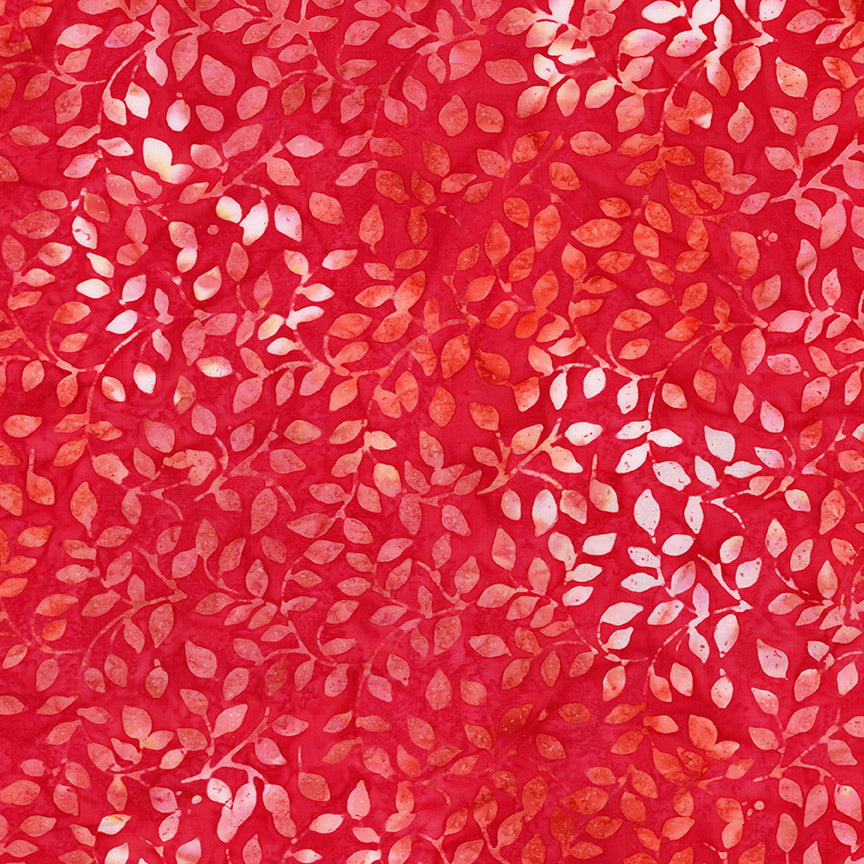 Expressions Batiks Decorator Style: LIPSTICK Fabric (1/2 yd)