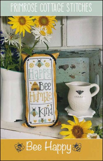 Bee Happy Cross Stitch Pattern by Primrose Cottage Stitches