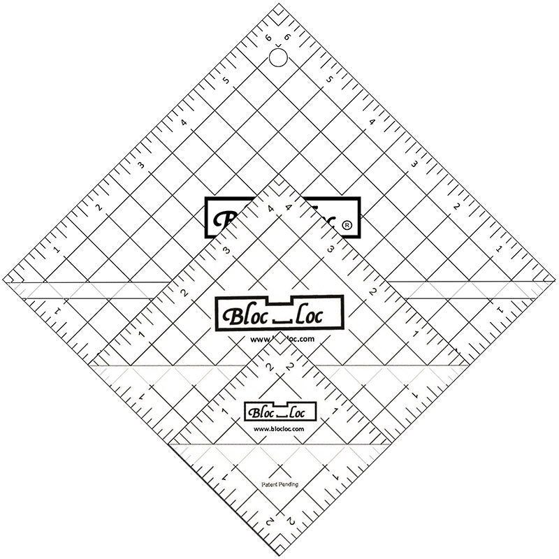 Bloc-Loc Half Square Triangle Ruler Set hst set2