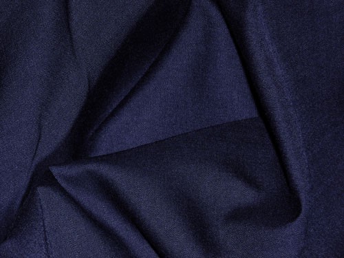 Broadcloth Fabric - Polyester-Cotton Blend - Navy