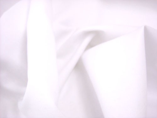 Broadcloth Fabric - Polyester-Cotton Blend - White