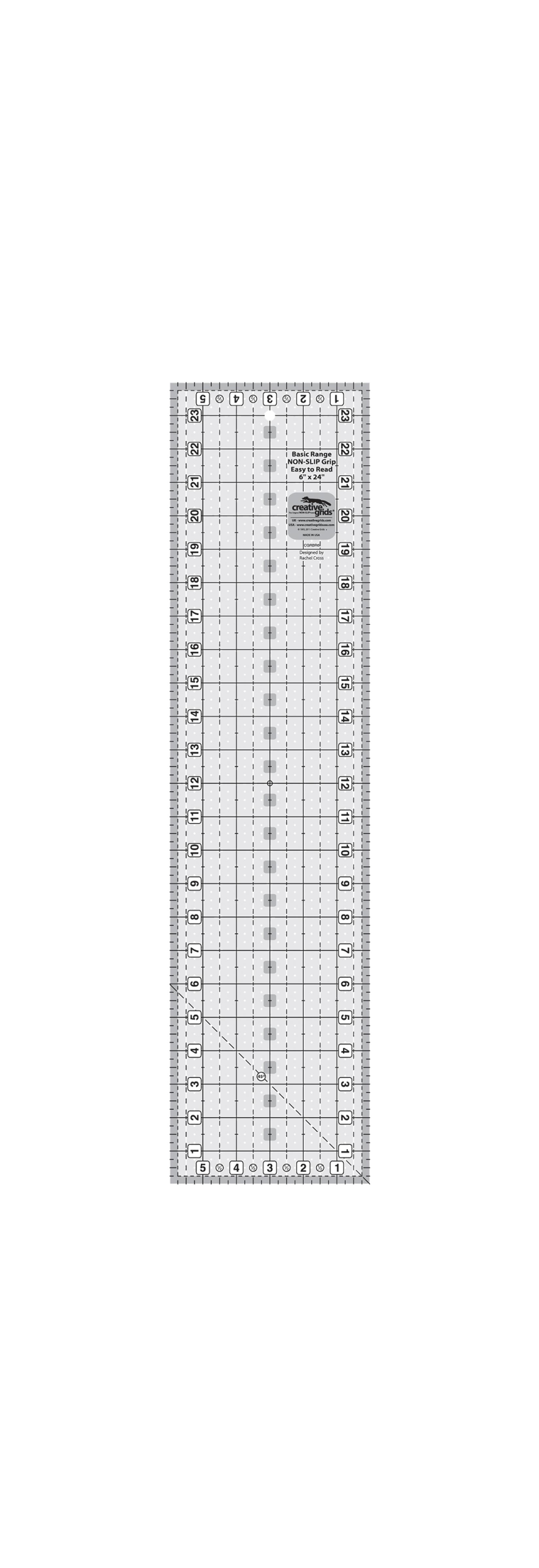 Creative Grids Basic Range 6" x 24" Rectangle Ruler CGRBR6