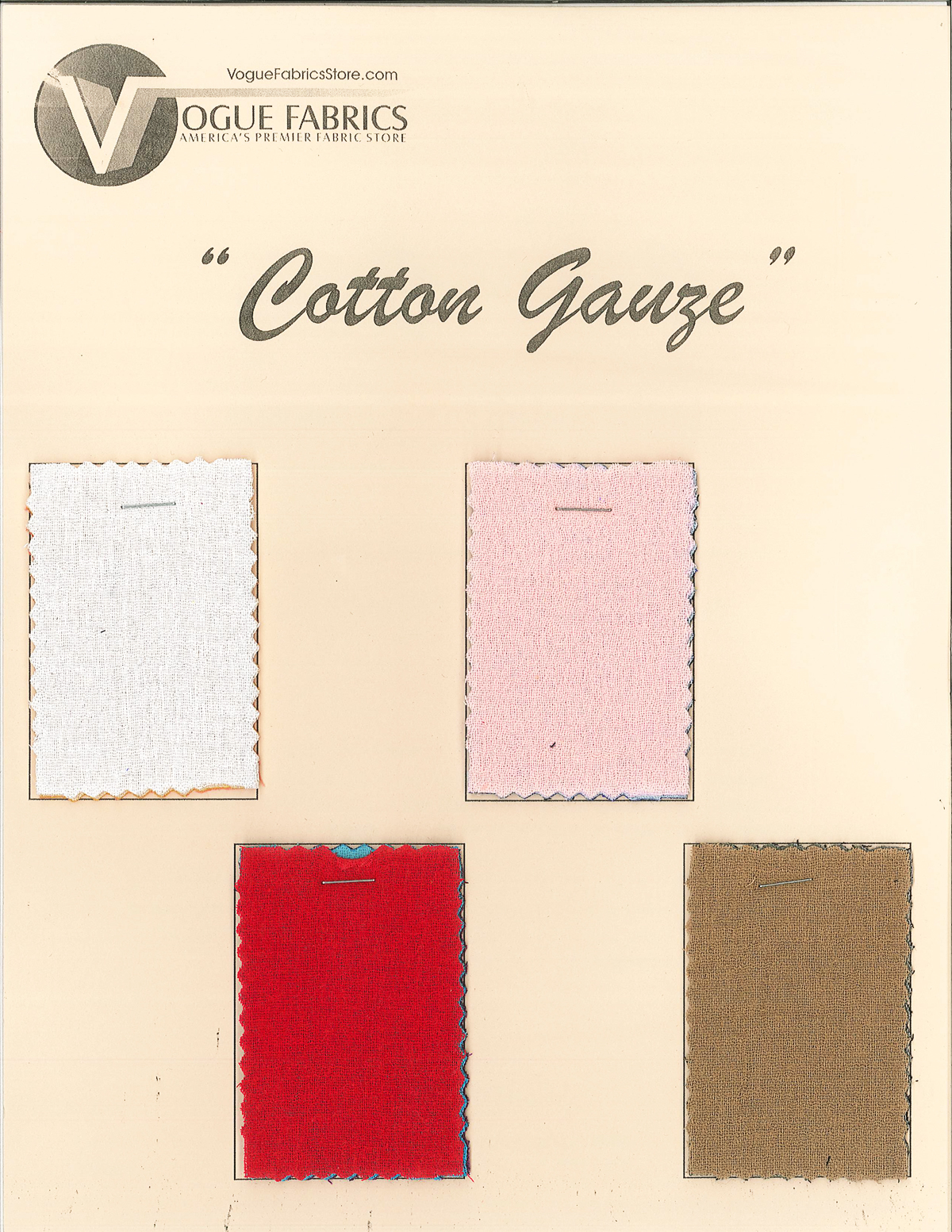 Color Card - Cotton Gauze