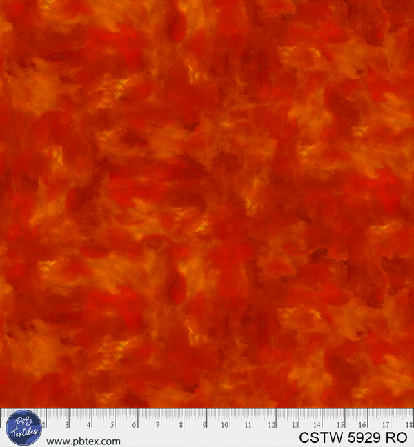 108" Color Stories Watercolor Red Orange