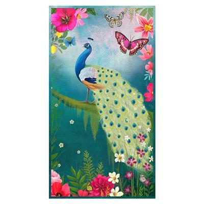 CWRK Peacock Garden Panel Y3148-105 Dark Teal