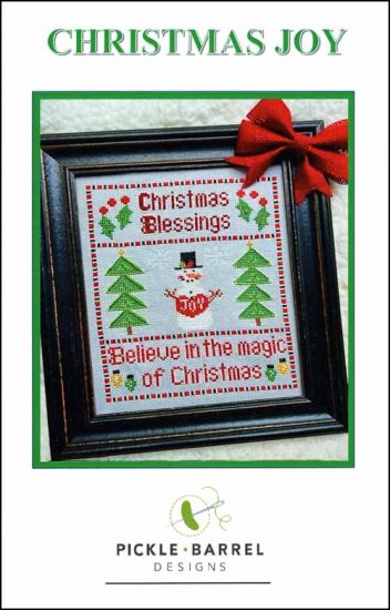 Christmas Joy Cross Stitch Pattern by Pickle Barrel Designs