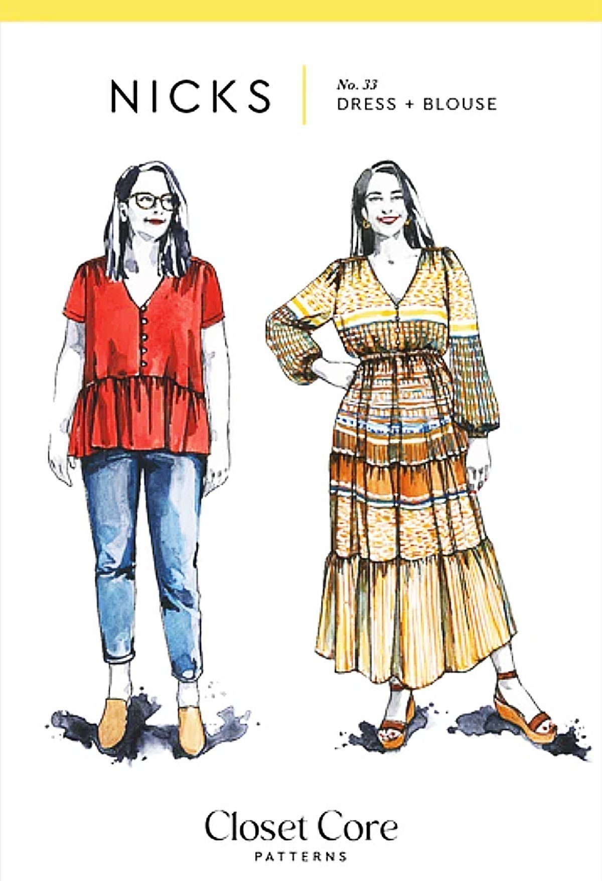 Closet Core -Nicks Dress & Blouse Sewing Pattern