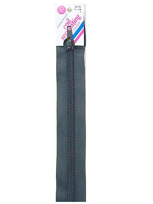 Coil Separating Zipper 24"-Black