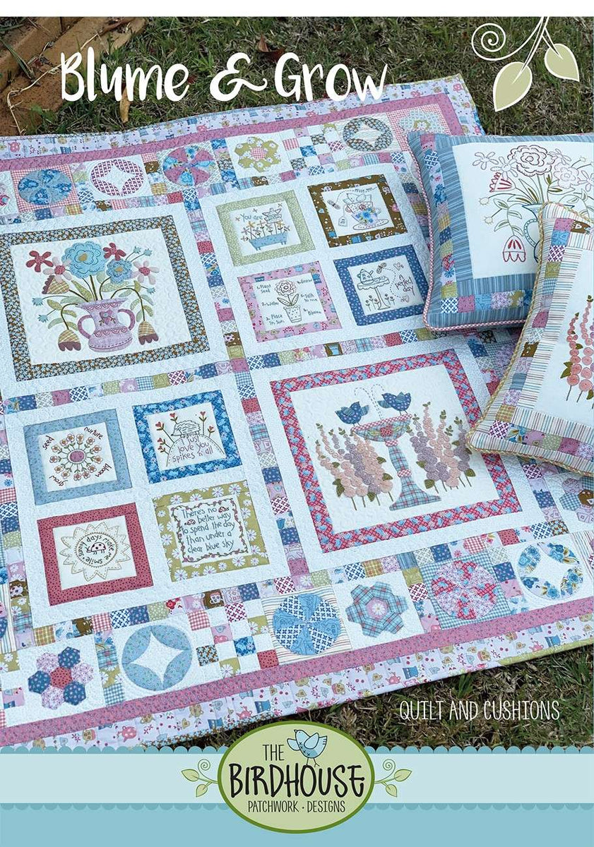 Blume & Grow Quilt & Cushions Pattern