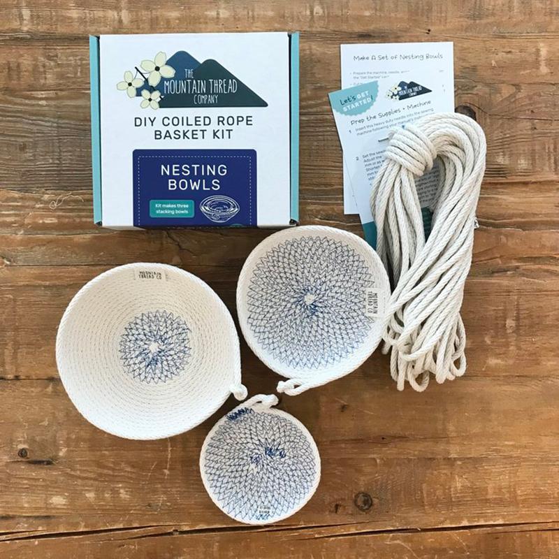 Coiled Rope DYI Kit Nesting Bowls The Mountain Thread Company TMTC-1NBKIT15