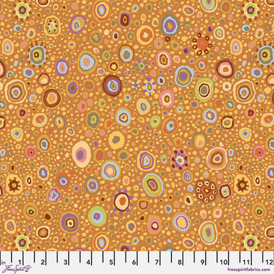 Flamingo Fabric D + First Border - FreeSpirit Fabrics - Kaffe Classics by Kaffe Fassett Collective - GP01.GOLD