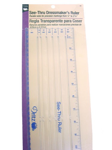 Dritz- See-Thru Dressmaker's Ruler***Temporarily Out of Stock***