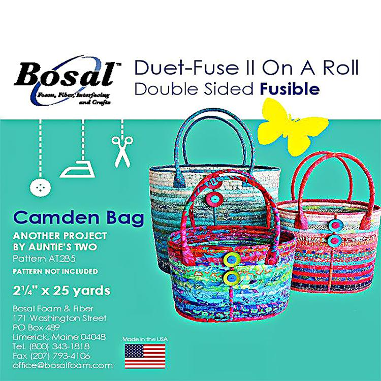 Bosal Duet Fuse II Camden Bags on a Roll Double Sided Fusible Batting 4252-25