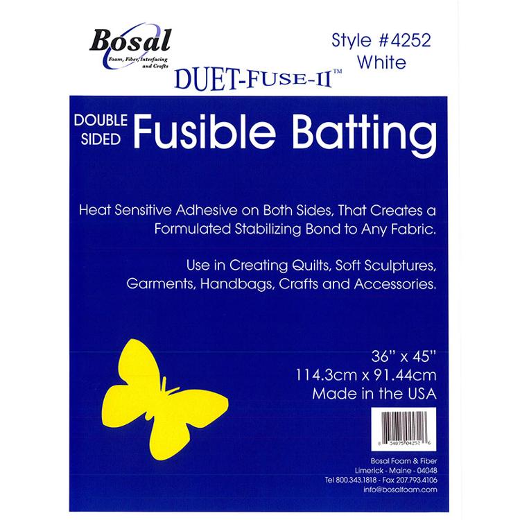 Bosal Duet Fuse II on Interfacing Double Sided Fusible Batting 7oz 4252