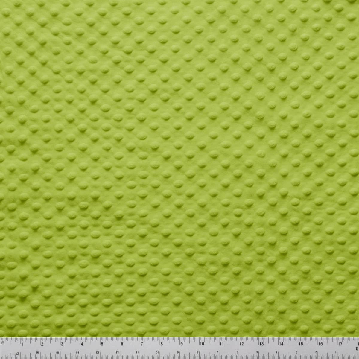 Minky Dots Apple Green 60" Wide Quilt Backing Fabric