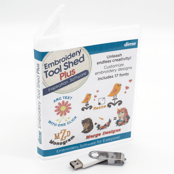 Embroidery Tool Shed Plus Software - DIME -customize embroidery designs - 125-INS-ETS-PLUS