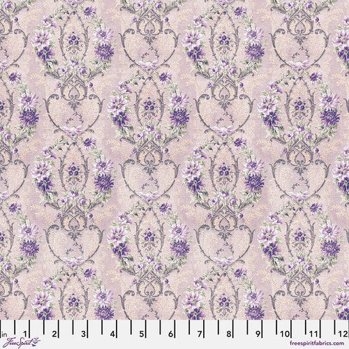 Eclectic Elements Purple Palette Wallpaper Purple Tim Holtz Free Spirit Cotton Fabric FS-PWTH307.PURPLE