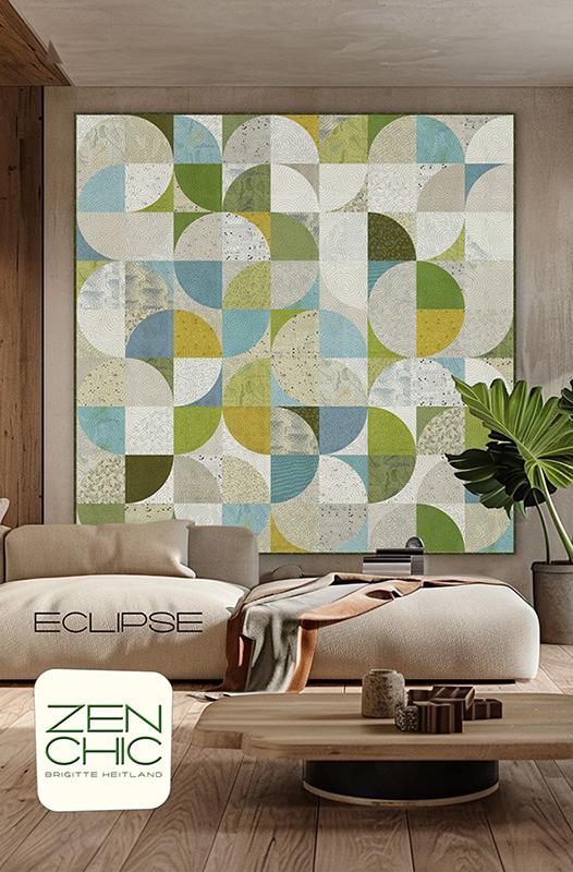 Eclipse G 73''x73'' Quilt Pattern Brigitte Heitland Zen Chic ZC-ECQP