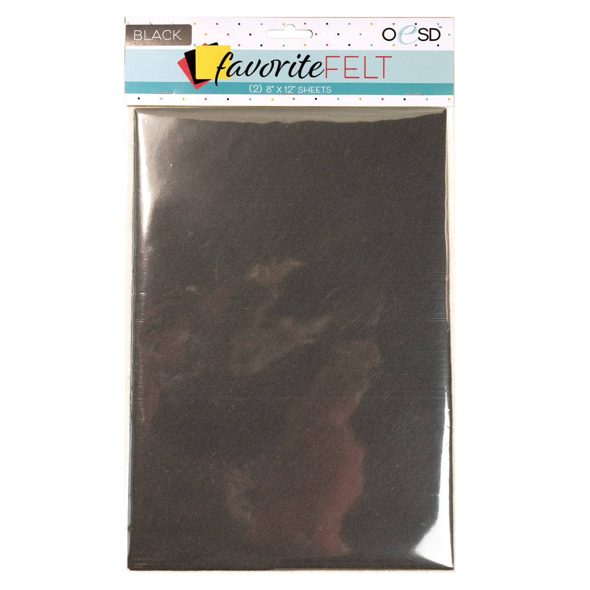 OESD Favorite Felt 8"x12" Black 2/pk