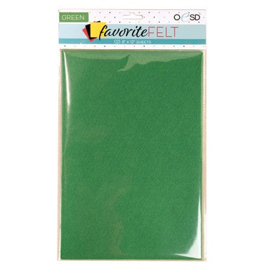 OESD Favorite Felt 8"x12" Green 2/pk