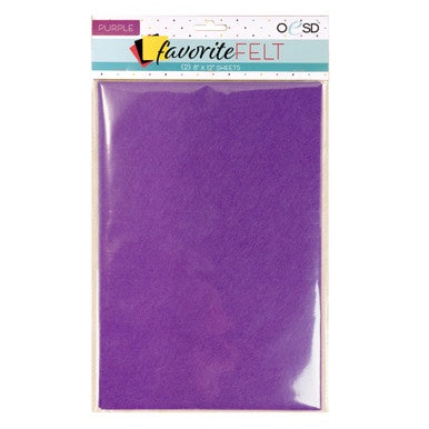 OESD Favorite Felt 8"x12" Purple 2/pk
