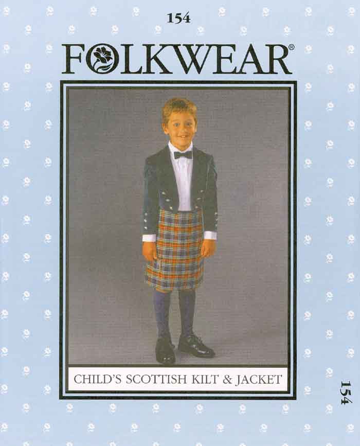 Folkwear #154 Child's Scottish Kilt & Jacket