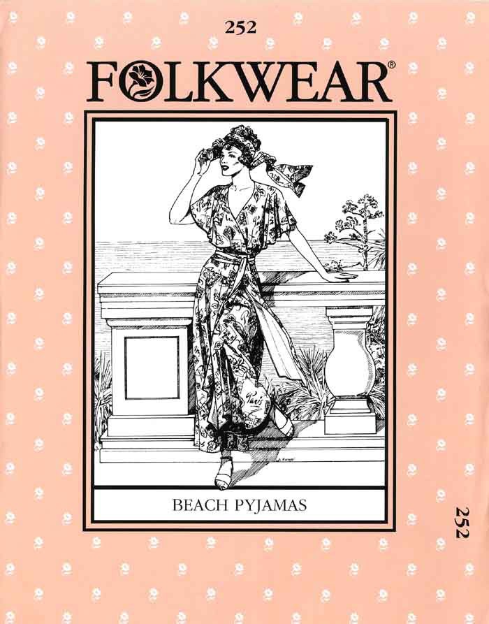 Folkwear #252 Beach Pyjamas Sewing Pattern