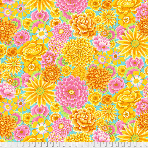 Fabric FreeSpirit Kaffe Fassett Yellow Enchanted by the Quarter Yard PWGP172.YELLO