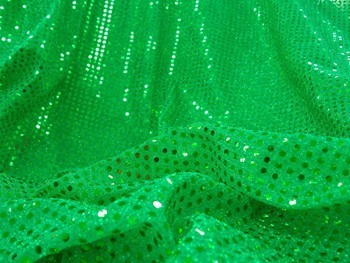 Wholesale Faux Sequin Knit Fabric - Flag Green25 yards