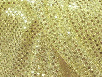 Wholesale Faux Sequin Knit Fabric - 228 Light Gold25 yards