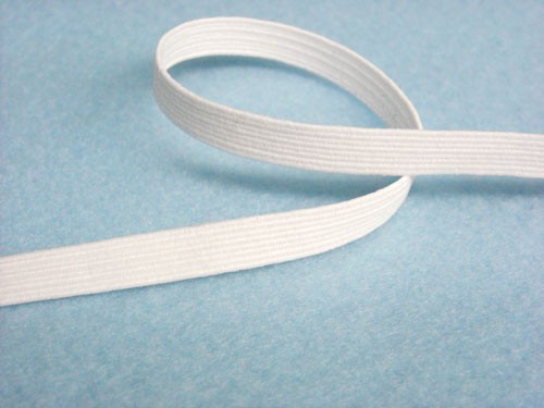 CASE PACK - Wholesale Flat Braided Elastic 1040 - White 1/4"- 12 spools