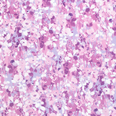 CLEARANCE Robert Kaufman Fabrics - Painterly Petals Valley - SRKD-23403-23 - Lavender