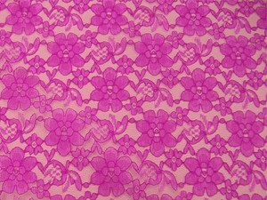 Wholesale Floral Lace - Fuchsia,25 yards