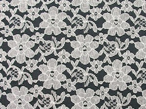 Wholesale Floral Lace - Ivory,25 yards