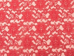 Wholesale Floral Lace - Red,25 yards