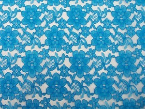 Wholesale Floral Lace - Turquoise,25 yards