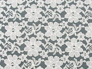 Wholesale Floral Lace - White,25yards